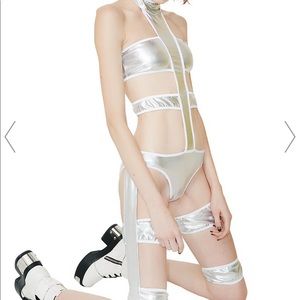 Club Exx Holographic Bodysuit Fifth Element